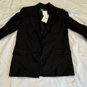 Zara Women's Elegant Black Suit Jacket Size XS